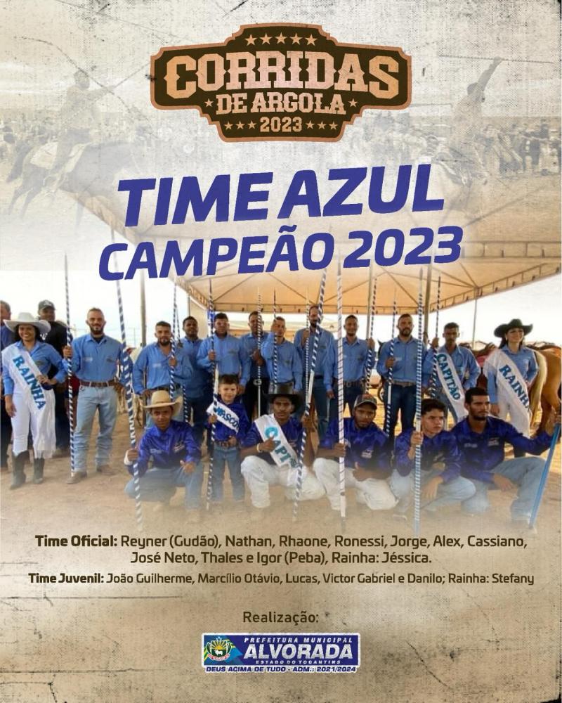 TIME AZUL CAMPEÃO 2023