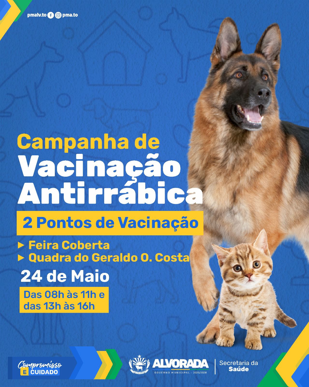 Convite | Vacinação Antirrábica de cães e gatos na zona urbana de Alvorada