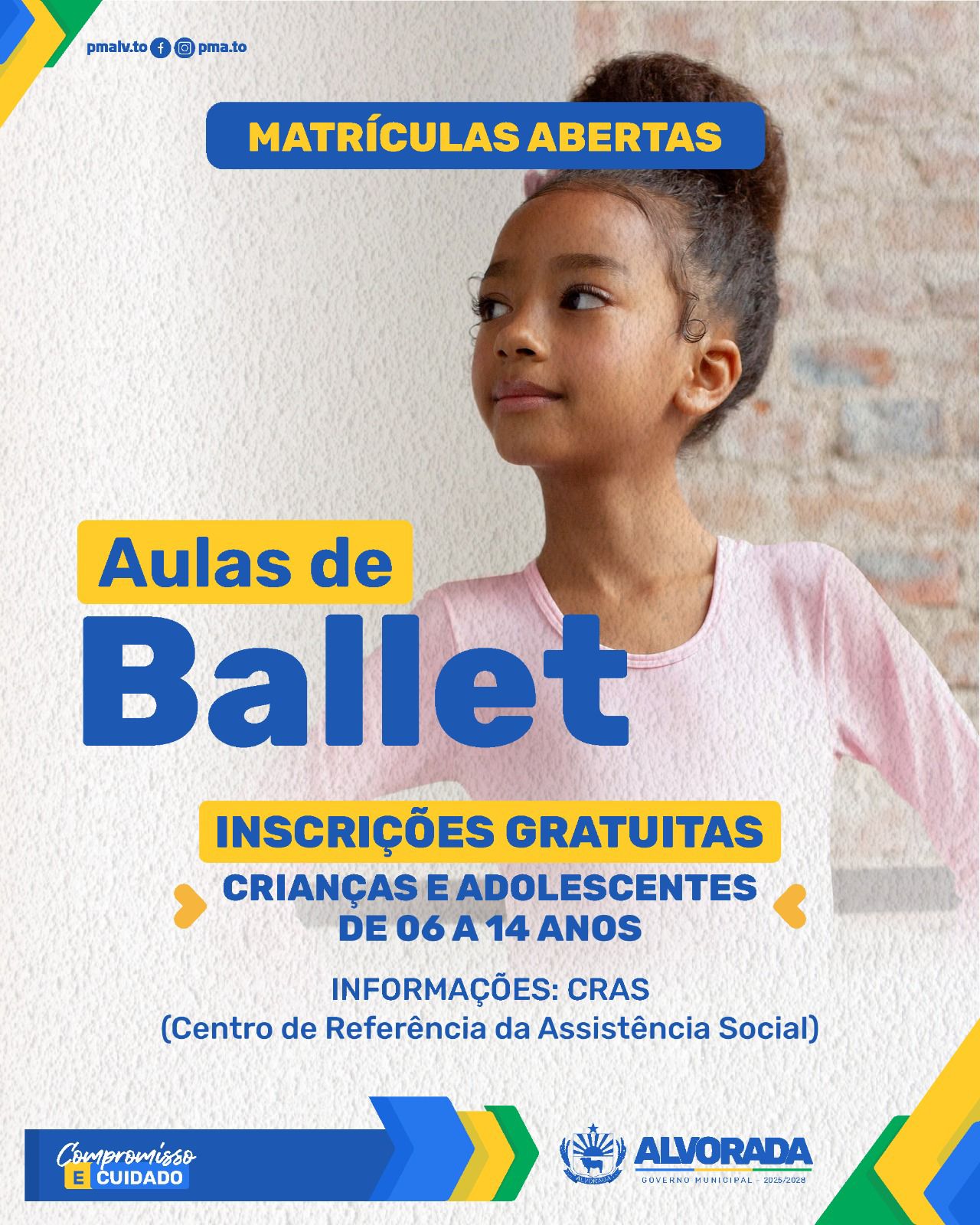 Assistência Social abre matrículas para aulas de Ballet em Alvorada