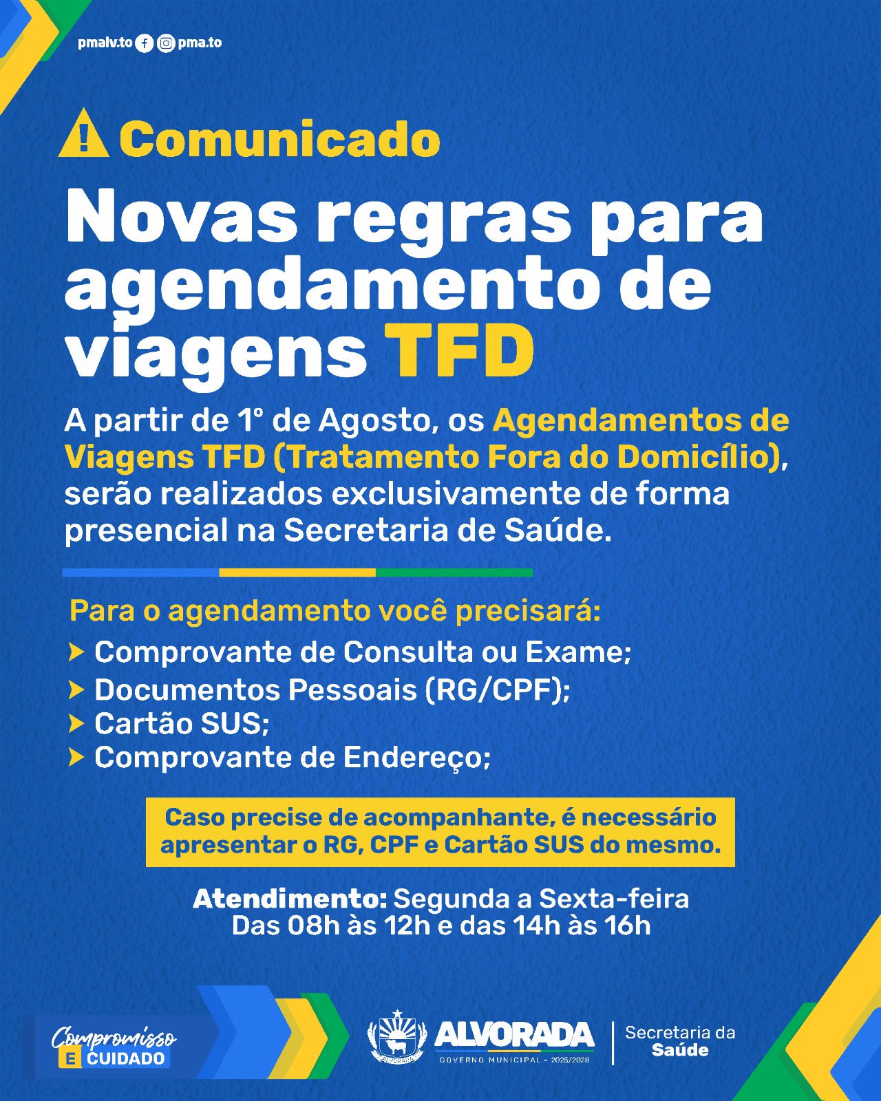 Prefeitura de Alvorada estabelece novas regras para agendamento de viagens para tratamento fora do domicílio