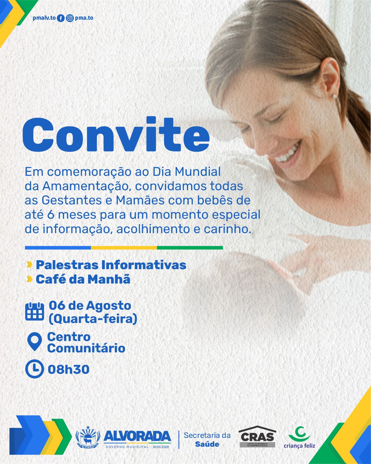 Gestantes e mamães são convidadas para uma manhã de acolhimento e valorização da amamentação