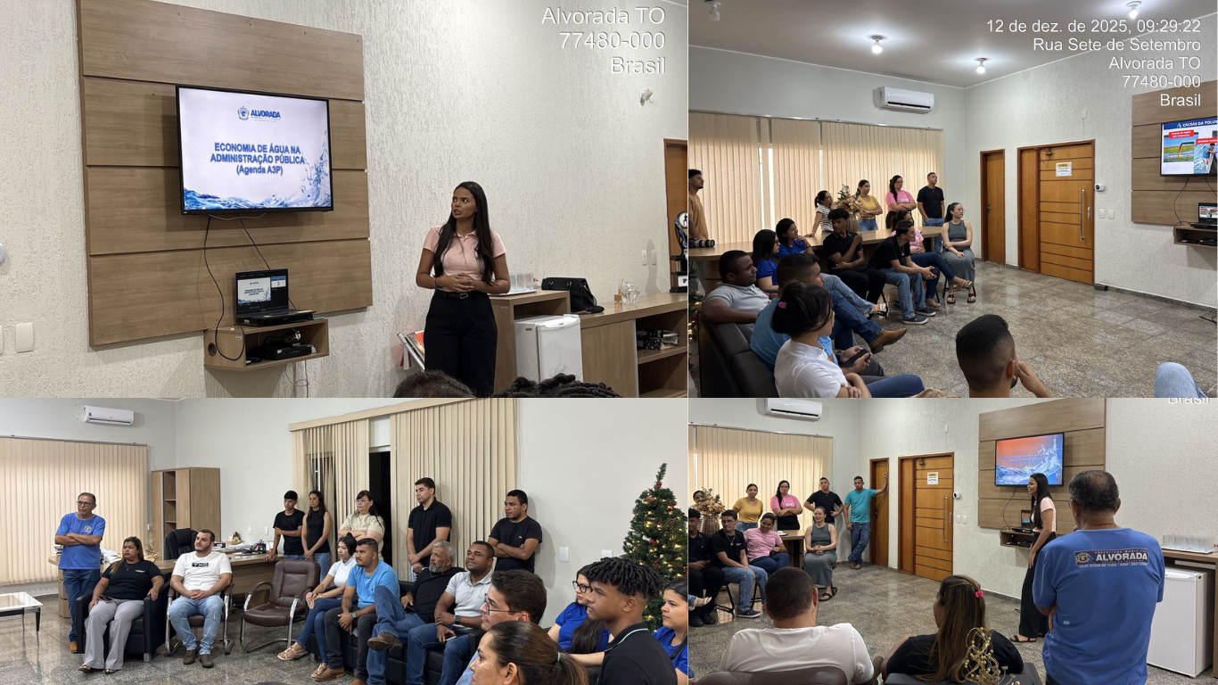 Prefeitura de Alvorada realiza palestra da A3P sobre economia de água na administração pública